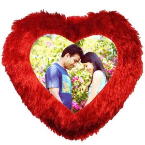 the ultimate valentine's day gift for girlfriend, boyfriend, couples, husband & wife personalized red love cushion (13x13 inch) perfect for celebrating love